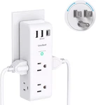 Surge Protector Outlet Extender With Rotating Plug - One Beat 6 Ac Multi. Fixed Price $20.95.