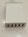 Anker 71AN7105 Usb 5-PORT Power Adapter Iq White 40-W Compact Desktop/laptop. Fixed Price $13.00.