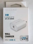 Cellairis 20W Wall Charger Single Usb-c White (040150089). Fixed Price $16.00.