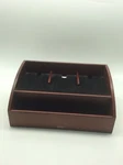 Brookstone Charging Valet Station Wood Phone Ipad Nightstand Desk Organizer. Fixed Price $29.00.