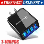 4 Port Fast Quick Qc 3.0 Usb Hub Wall Home Charger Power Adapter Lot. Fixed Price $197.32.