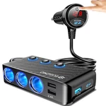 Eugizmo Cigarette Lighter Adapter, 222W 3 Socket Car Black. Fixed Price $42.49.