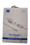 Jw Just Wireless Car Charger 12 Watt 2.4 Amps With 4FT Cable Type-c And Usb-c. Fixed Price $6.99.