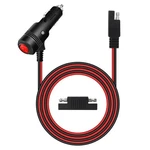 Riieyoca 12V 24V Cigarette Lighter Male Plug To Sae Adapter With Switch On/of.... Fixed Price $17.60.