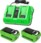 Dual Port Charger Usb Greenworks 40V Battery Kit. Fixed Price $280.99.