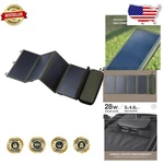 Nestout 28W Solar Panel Charger, If Gold Award Winner, Dual Usb, Water-resistant. Fixed Price $207.65.