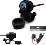 Cliff Top Motorcycle Usb Charger Waterproof Dual Port 3.3A 16.5W Bike Adapte. Fixed Price $56.17.