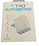 Tylt 20W Usb-c Fast Wall Charger Folding Prongs White Compact Travel Adapter New. Fixed Price $9.49.