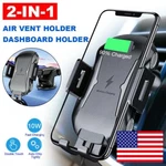 360 Wireless Fast Car Charging Charger Mount Phone Holder Dashboard & Air Vent. Fixed Price $16.99.
