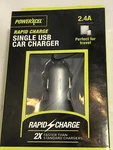 Powerxcel Rapid Single Usb Car Charger (charcoal). Fixed Price $6.90.