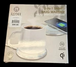 Lomi 2-IN-1 Smart Mug Warmer & Qi Wireless Charger Color: White LOMD3002WH. Fixed Price $27.64.
