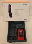 Samsung SGH-A707 Sync Red At&t Flip Cell Phone Vtg 3G Gsm Bluetooth Parts Repair. Fixed Price $24.00.
