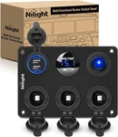 Nilight Dual Cigarette Lighter Socket With Wire 12V Panel. Fixed Price $45.99.
