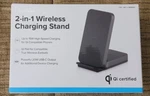 Ubio Labs 2-IN-1 Wireless Charging Stand For Qi Phones & Earbuds WCB262. Fixed Price $38.28.
