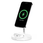 Iphone & Airpods Magsafe 2-IN-1 Charging Stand Apple Certified Belkin White. Fixed Price $40.00.