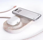 Einova Dual Classic Stone Wireless Charging Pad Genuine Marble-sealed. Fixed Price $49.89.