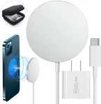 Magnetic Wireless Charger, Qi Certified Fast Charging Pad, Quick. Fixed Price $12.00.