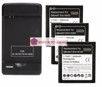 3 Replacement Battery And 1 Wall Charger For Samsung Galaxy S4 Siv Cell Phone. Fixed Price $46.19.