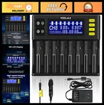 Smart Universal 18650 Battery Charger With Lcd Display 10 Slots For Li-ion,. Fixed Price $73.79.