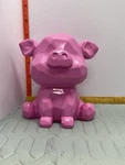 Pink Geometric Piggy Bank Money Coin Box Modern Resin Kid Room Decor New. Fixed Price $19.19.