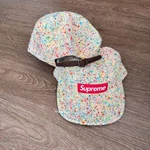 Supreme SS26 Boucle Camp Cap Multicolor Leather Strap. Fixed Price $98.88.