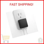 Nekmit Dual Port Ultra Thin Flat Usb Wall Charger With Smart Ic, Black. Fixed Price $21.05.