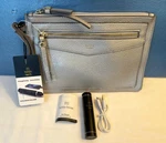 Tutilo Tech Wristlet Purse With Boost Usb Charger Nwt Dk Silver. Fixed Price $7.99.