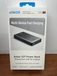 Anker 537 Power Bank 24000MAH 65W Pd Port A1379H111 Multi Device Fast Charging. Fixed Price $59.00.