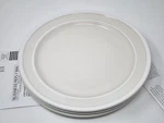 Kate Spade New York Set Of 3 Sculpt Stripe Cream Dinner Plates 10.5. Fixed Price $36.00.