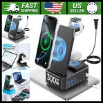 300W 10-IN-1 Wireless Charging Station For Apple Devices, Usb-c Fast Charge. Fixed Price $86.99.
