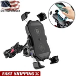 Motorcycle Phone Holder With Wireless/wired Qc 3.0 Usb Charger For Honda. Fixed Price $30.93.