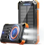 Solar Power Bank 49800MAH Wireless Portable Charger With Usb-c 15W Fast Charging. Fixed Price $50.99.