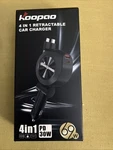 Koopao 4 Retractable Car Charger Usb Type C, Lightening Model Xy LB1. Fixed Price $18.99.