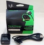 New Tylt Ipod/iphone 4S/4/3GS/IPAD Home Travel Charger 30-PIN 5FT Usb Sync Cable. Fixed Price $7.55.