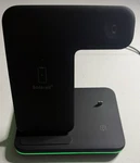 Saferell 3-IN-1 Wireless Charger Station 15 Fast Charging Dock QD-WC-8 Black. Fixed Price $19.99.