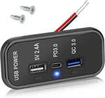 Linkstyle Ports 12V Usb Outlet, PD3.0 Type C, Qc & 2.4A Black. Fixed Price $24.32.
