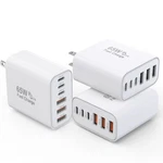 65W Gan Type Wall Charger BLOCK,6-PORT Fast Charging 3PACK, White. Fixed Price $42.83.