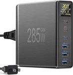 6 Port Usb Charging Station With Digital Lcd Display - Gan Fast 100W .... Fixed Price $50.25.