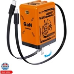 Gan Fast CHARGER,45W Retractable Phone Wall Plug With Lighten.... Fixed Price $16.99.
