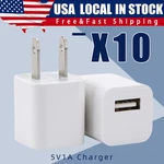 10 1A Usb Home Wall Charger Ac Adapter Plug For Iphone 5 6 7 8 11 Max White. Fixed Price $8.39.