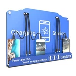 Wall Mounted Cell Phone Station 8 Ports High Speed Cables Charging.... Fixed Price $214.81.
