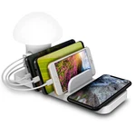Trexonic 3-IN-1 Desk Organizer With Wireless Charging Station And Reading Light. Fixed Price $75.88.