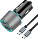 67.5W Gray Car Charger Super Fast Charging, 45W USBC&QC3.0 Port Plug For. Fixed Price $20.45.