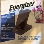 Energizer 3-IN-1 15W Fast Wireless Charging Stand Qi Iphone Airpods Watch. Fixed Price $13.98.