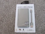 New Ihome Slim 8,000 Mah Universal Rechargeable Battery Gray IH-PP2004WG. Fixed Price $23.98.