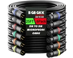 Cables Xlr Profesionales 25 Pies Pack De 6 Conectores Chapados En Oro. Nuevo. Fixed Price $102.99.