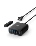 Anker Desktop Charger, Fast Charging Usb 112W Max 6-PORT Black. Fixed Price $54.99.