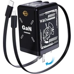 2 In 1 W&o Gan Fast Charger Usb-c Wall Adapter Retractable Plug For Iphone Samsu. Fixed Price $26.98.