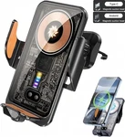 120W Phone Charger Fast Wireless Automatic Air Vent Secure Mount Clamp Holder Us. Fixed Price $12.34.