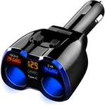 Car Charger, 150W 2-SOCKET Cigarette Lighter Splitter Qc 3.0 Dual Usb Ports 1.... Fixed Price $31.19.